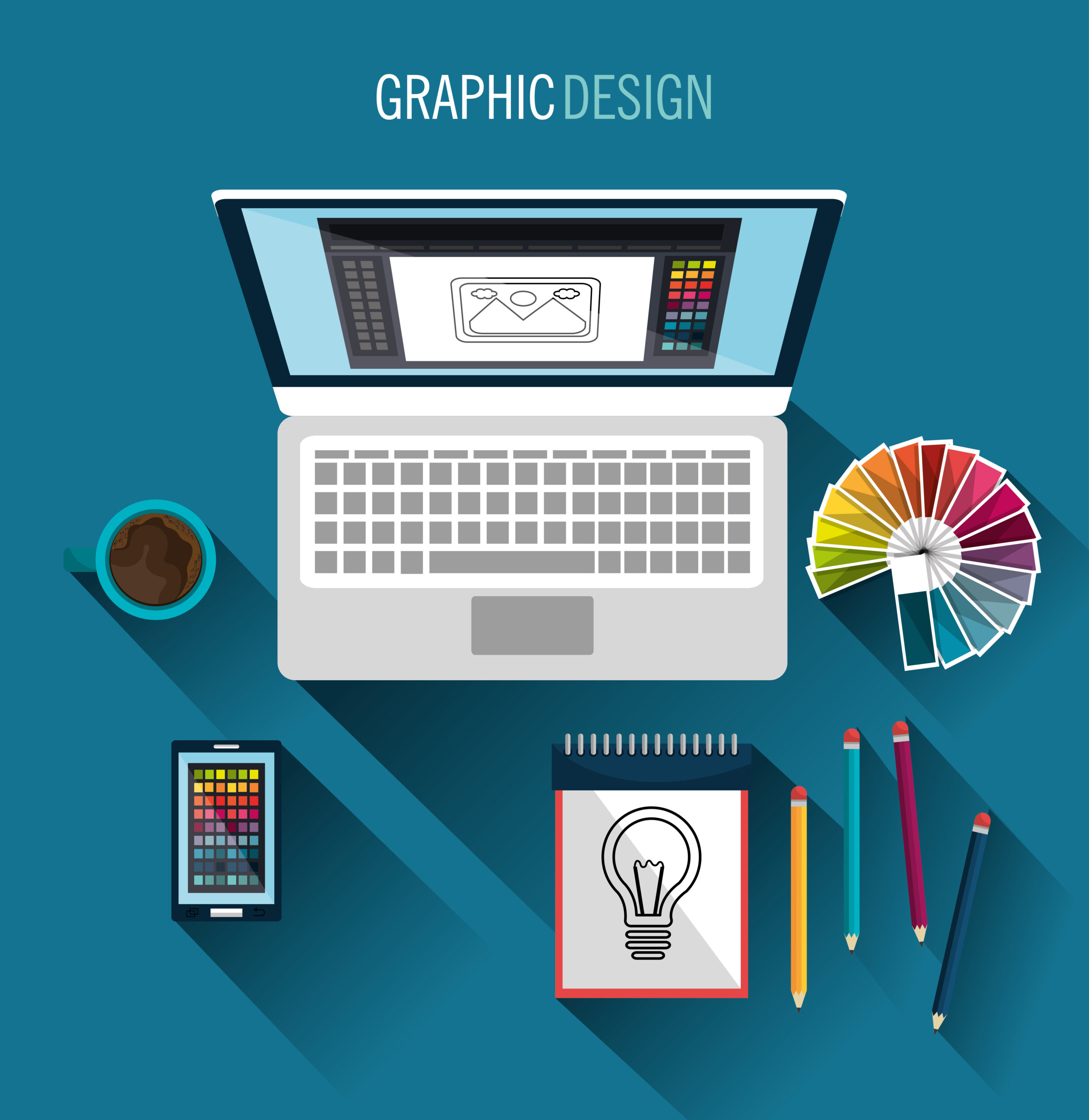 Graphic design art and profession theme Graphic design art and profession theme, vector illustration eps 10