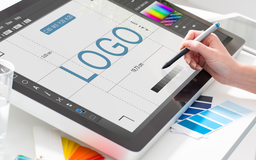 Logo,Design,Brand,Designer,Sketch,Graphic,Drawing,Creative,Creativity,Draw logo design brand designer sketch graphic drawing creative creativity draw studying work tablet concept - stock image